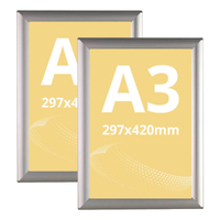 Rama click optiframe A3 (297 x 420 mm), din aluminiu, expunere postere, afise, reclame, 2buc/set.