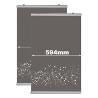 Poster Hanger Click,594 mm, 2buc/set, JJ DISPLAYS