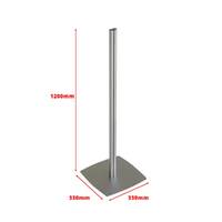 Sistem baza si picior semioval, H=1200 mm, JJ DISPLAYS