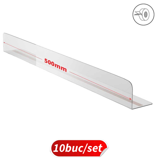 Separator rafturi Tip L, format 500x50x50(h)mm, 10buc/set, JJ DISPLAYS 