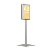 Menu Board, cu profil oval din aluminiu  A3, JJ DISPLAYS, 297 x 420 mm, dublă față