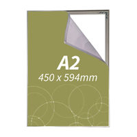 Rama aluminiu simpla fata, cu print pe material textil, dimensiune A2 (420 x 594 mm), JJ DISPLAYS