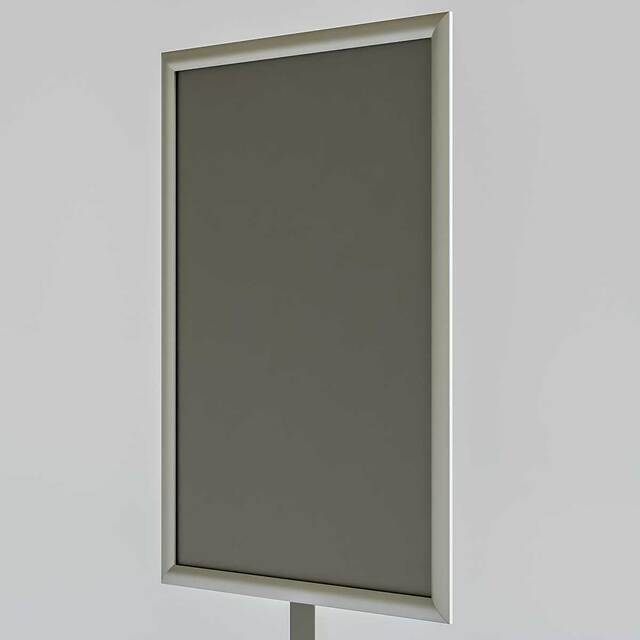 Panou Informativ Clasic, profil rectangular, format A2 (420x594mm), expunere portret, simplă față, JJ DISPLAYS