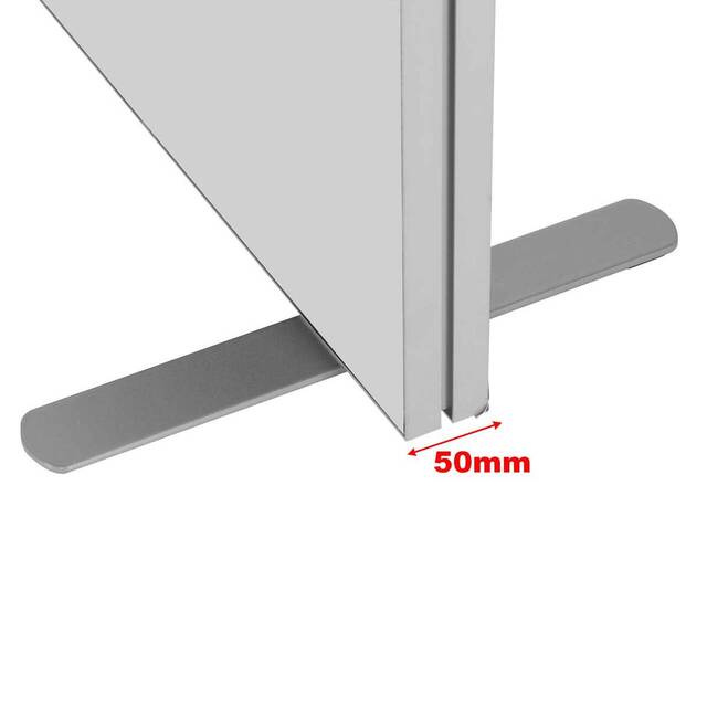 Structura dubla expunere tip TOTEM, cu print pe material textil, dimensiune 1500x2000 mm