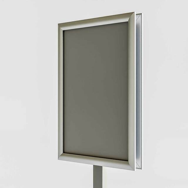 Panou Informativ Clasic, profil rectangular, format A3 (297x420mm) dublă față, expunere portret, JJ DISPLAYS