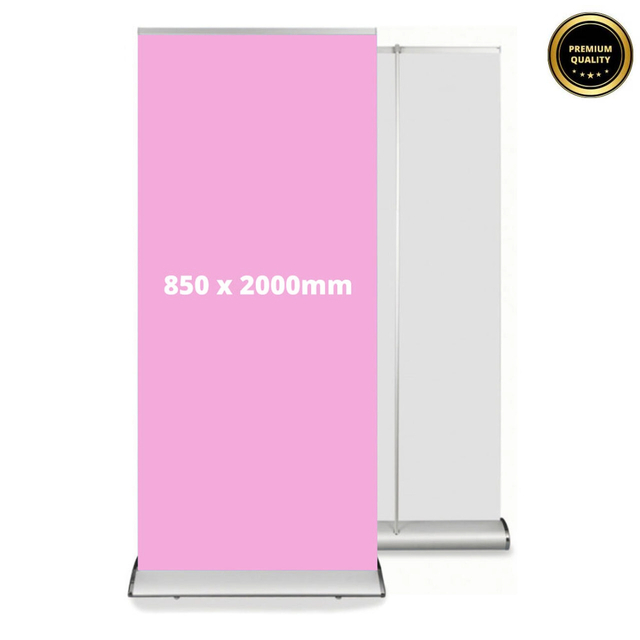 Sistem Roll Up Banner EXCLUSIV, Personalizat, 850 x 2000mm, portabil, JJ DISPLAYS