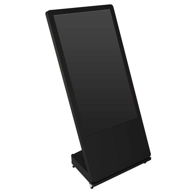 Stand L cu ecran 4K, 32 inch