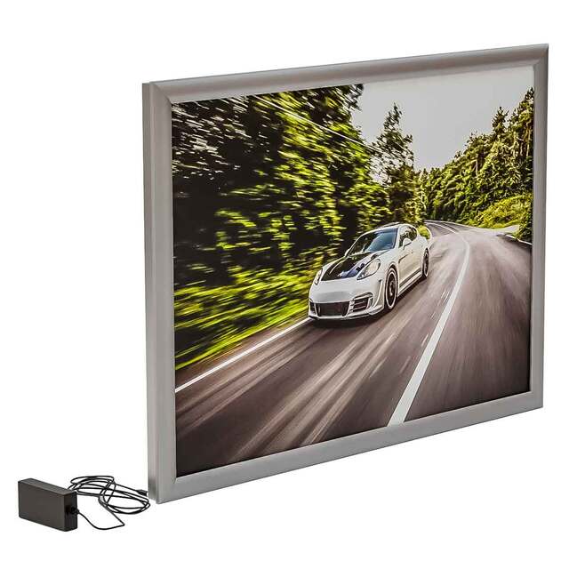 Casetă slim, cu personalizare Day&Night, LED, simplă față, S7 (700x 1000mm), JJ DISPLAYS