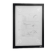 Insert magnetic Duraframe Wallpaper, cu dublu adeziv pentru suprafete sensibile, negru, format A4(210x297mm)