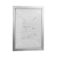 Insert magnetic Duraframe Wallpaper, cu dublu adeziv pentru suprafete sensibile, gri, format A4(210x297mm)