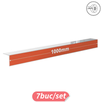 Suport etichete preț, Tip L, bandă dubluadezivă, 40x1000mm, 7buc/set. JJ DISPLAYS