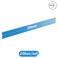 Suport etichete preț Tip U, bandă dublu adezivă, 40x250mm, 20buc/set. JJ DISPLAYS