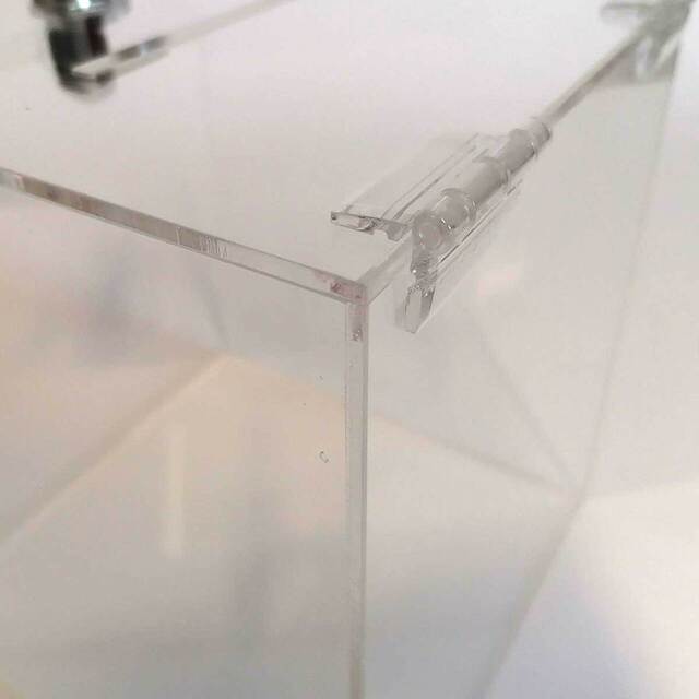 Urnă transparentă din plexiglas, cutie pentru donații, 150 mm, 2buc/set, JJ DISPLAYS