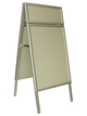 People Stopper Double Frame, A board din profil aluminiu click  25mm cu colt la 45 grade S5 (500 x 700 mm), JJ DISPLAYS