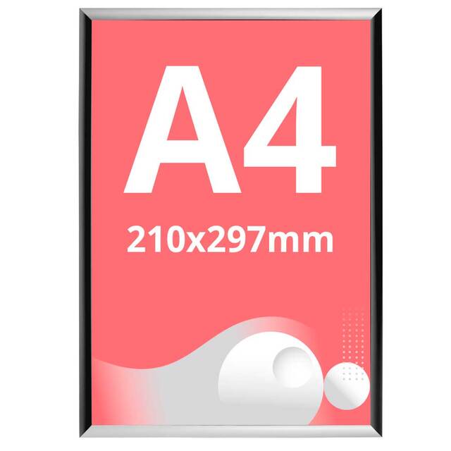 Ramă click Duo Color H A4 - 210 x 297 mm JJ DISPLAYS