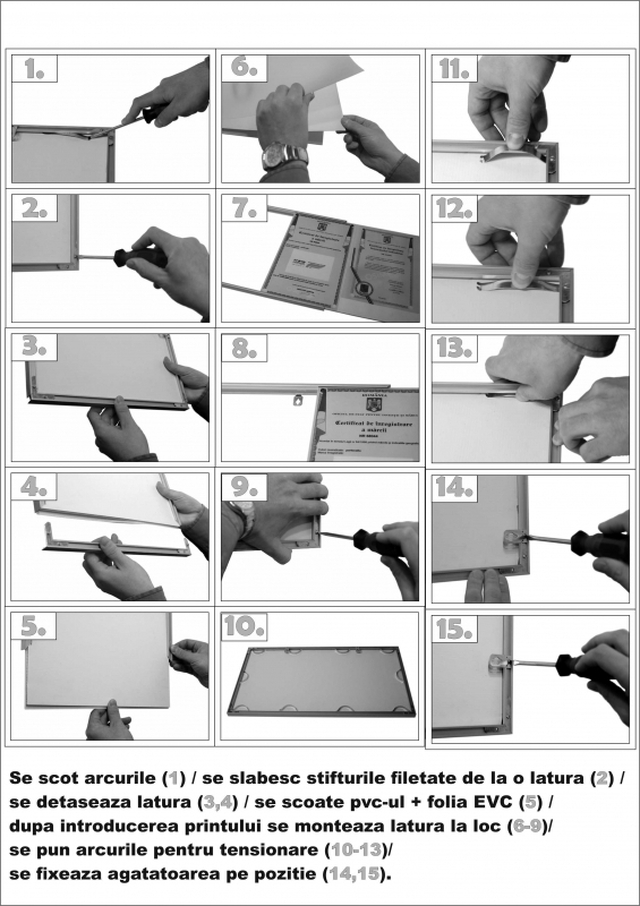 Ramă tablou, din aluminiu, argintiu-mat A4 (210 x 297 mm), JJ DISPLAY