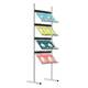 Stand pentru pliante și cataloage | Brochure Holders, JJ DISPLAYS, cu 4 rafturi