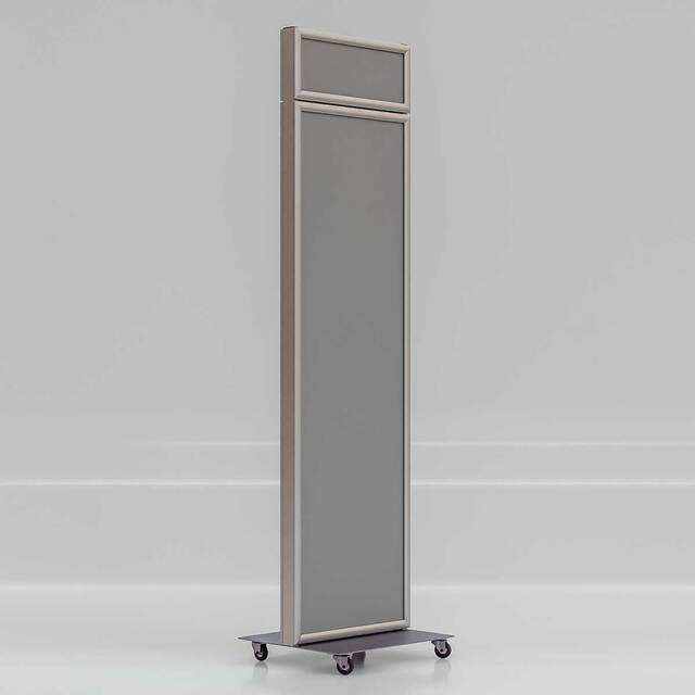 Stand totem, cu 2 rame format 420x1420mm și 2 rame format 160x420mm, dublă față, JJ DISPLAYS