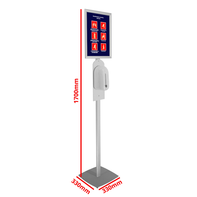 Stand pentru dezinfectare mâini, cu dozator automat, JJ DISPLAYS