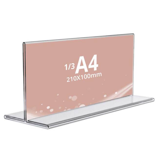 Menu Holder TC JJ DISPLAYS 100 x 210 mm, Landscape