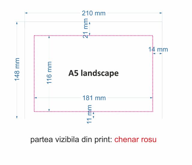 Suport meniu din plexiglas negru, pentru afișare, format A5 (148x210mm), Landscape