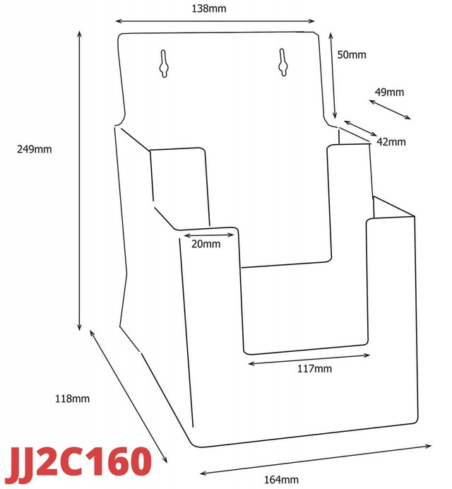 Counter Stander Taymar - suport pentru pliante, 148 x 210 mm