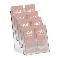 Counter Stander, Leaflet Dispensers - suport piante JJ DISPLAYS, 210 x 297 mm, cu separator pentru 2 buzunare 100 x 210 mm