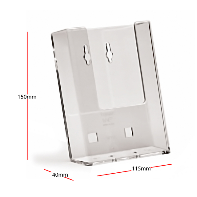 Wall Mounting, Brochure Holders, JJ DISPLAYS 100 x 210 mm