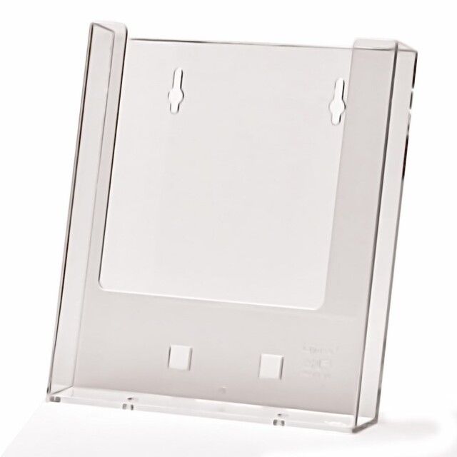 Wall Mounting, Brochure Holders JJ DISPLAYS 210 x 297 mm, cu separator pentru 2 buzunare 100 x 210 mm