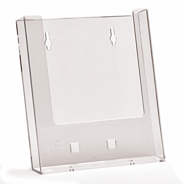 Wall Mounting, Brochure Holders JJ DISPLAYS 210 x 297 mm, cu separator pentru 2 buzunare 100 x 210 mm