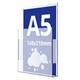 Wall Leaflet Dispenser A5, JJ DISPLAYS, 148 x 210 mm, Portrait