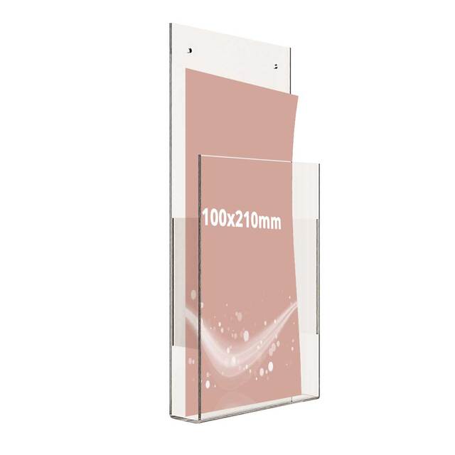 Wall Leaflet Dispenser JJ DISPLAYS 100 x 210 mm Portrait