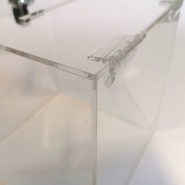 Urnă plexiglas transparent. cu picior, 400 mm, JJ DISPLAYS