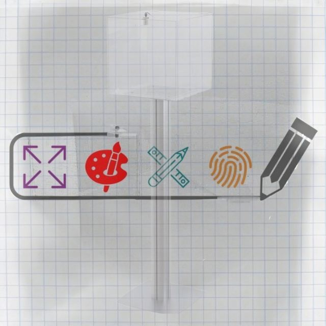 Urnă plexiglas transparent. cu picio, dimensiuni la cerere, JJ DISPLAYS