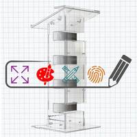 Pupitru din plexiglas, dimensiuni la cerere, JJ DISPLAYS