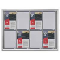 Avizier pentru interior cu rama click, NANO Display 8xA4 - 700x1000mm, PORTRAIT, JJ DISPLAYS