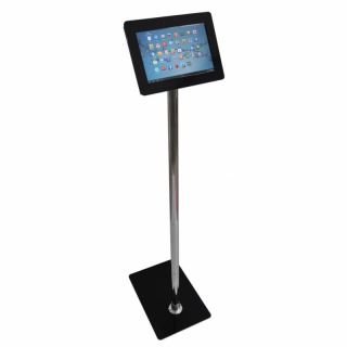 Stand tabletă, cu picior de inox și carcasă din plexiglas, JJ DISPLAYS, dimensiuni la cerere