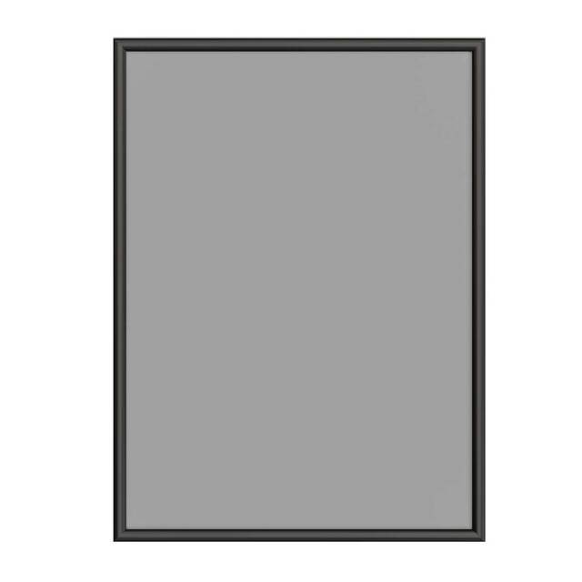 Ramă click din aluminiu, vopsită negru A4, JJ DISPLAYS, 210 x 297 mm