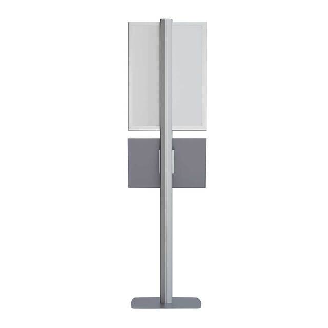 Stand publicitar cu casetă luminoasă LED, format A2 (420x594mm), portret, 1 raft, JJ DISPLAYS