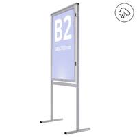 Infoboard Clasic cu 2 Rame Click Securizate, format B2 (500x700mm), expunere simplă față