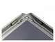 Panou informativ negru profil oval si bază metalică, format A4(210x297mm), simplă față, portrait, JJ DISPLAYS