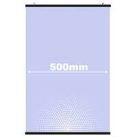 Suport poster tip hanger click NEGRU, JJ DISPLAYS, 500 mm