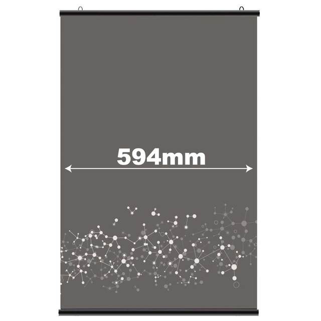 Suport poster tip hanger click NEGRU,594 mm, JJ DISPLAYS