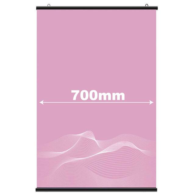 Suport poster tip hanger click NEGRU,700 mm JJ DISPLAYS