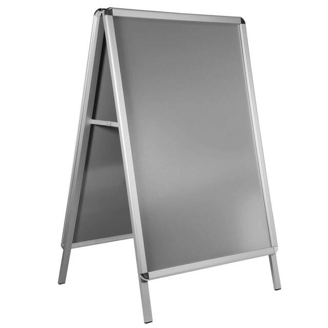 People Stopper, A board din profil aluminiu click 32mm cu colt rotund S7 (700 x 1000 mm), JJ DISPLAYS