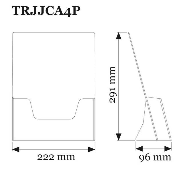 Suport pentru pliante A4, JJ DISPLAYS