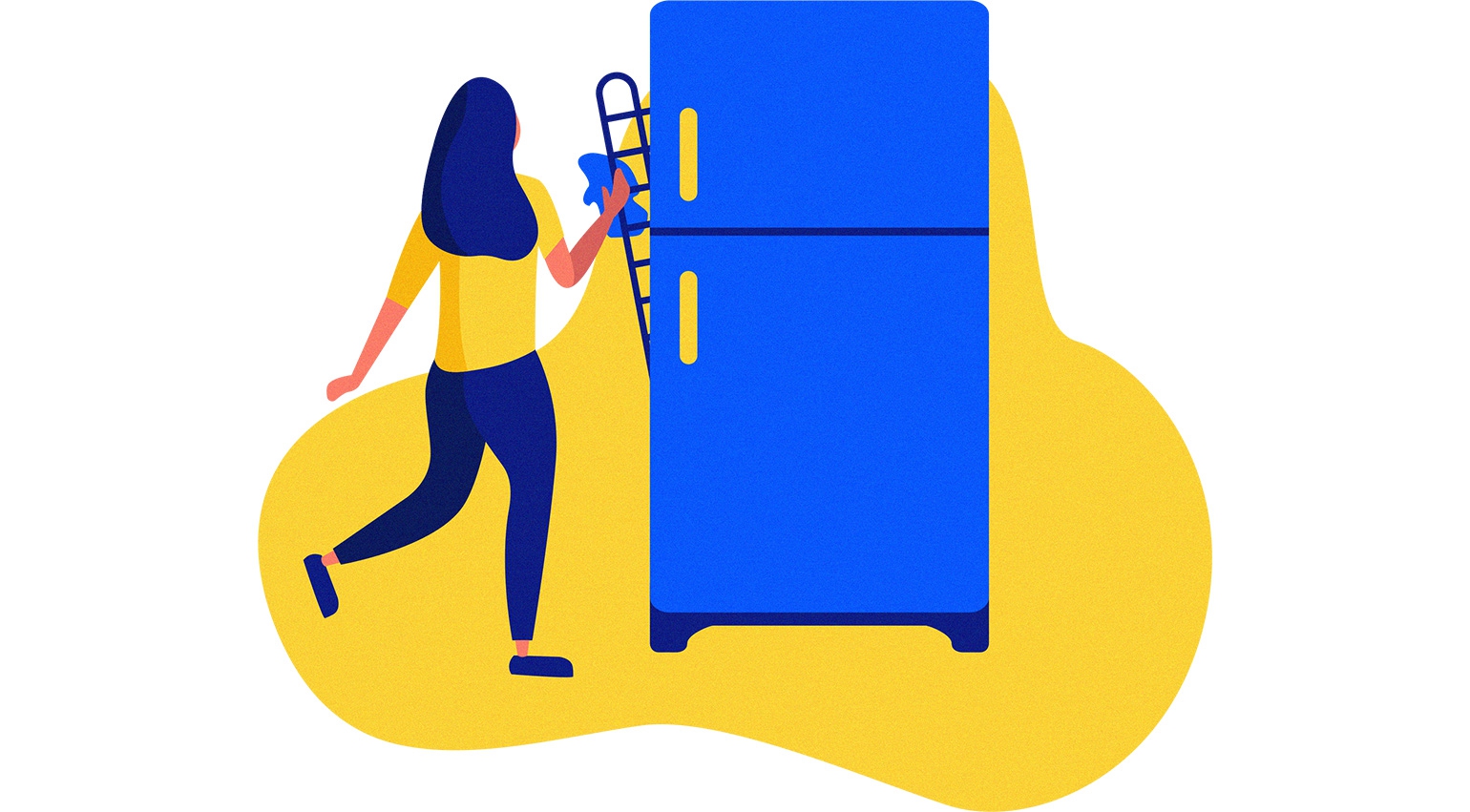 clean the coils in the back of the fridge to save energy