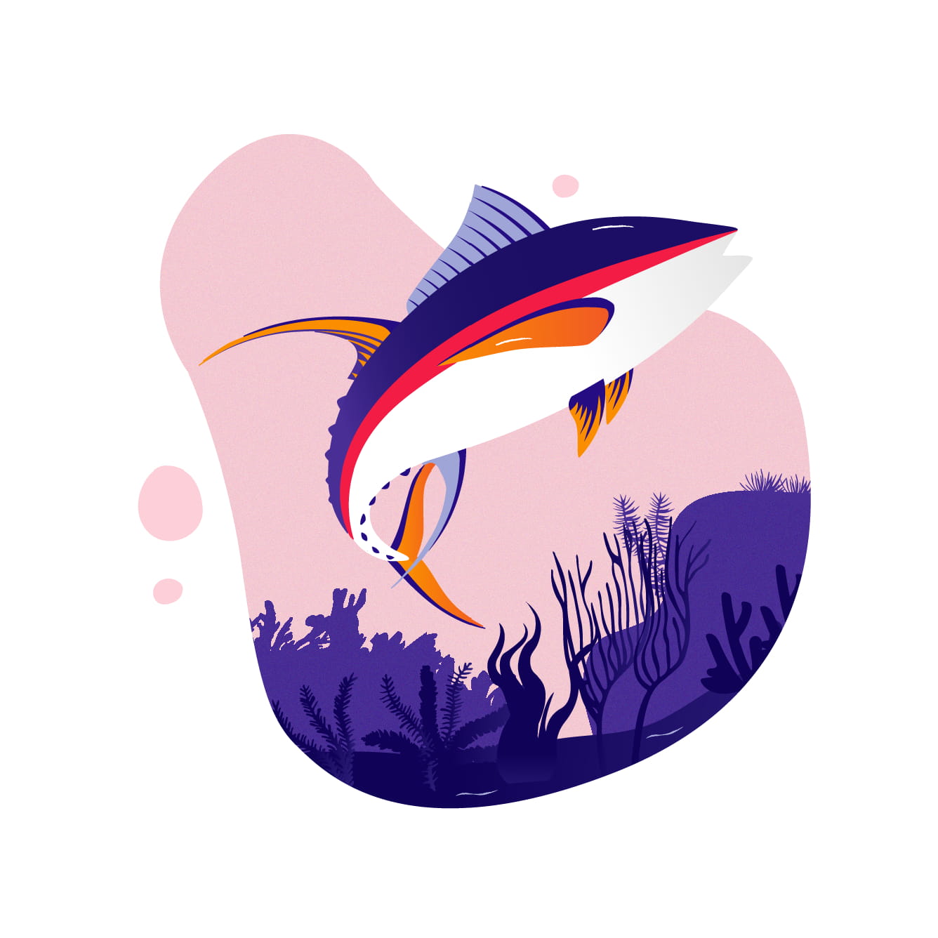 fish in the ocean