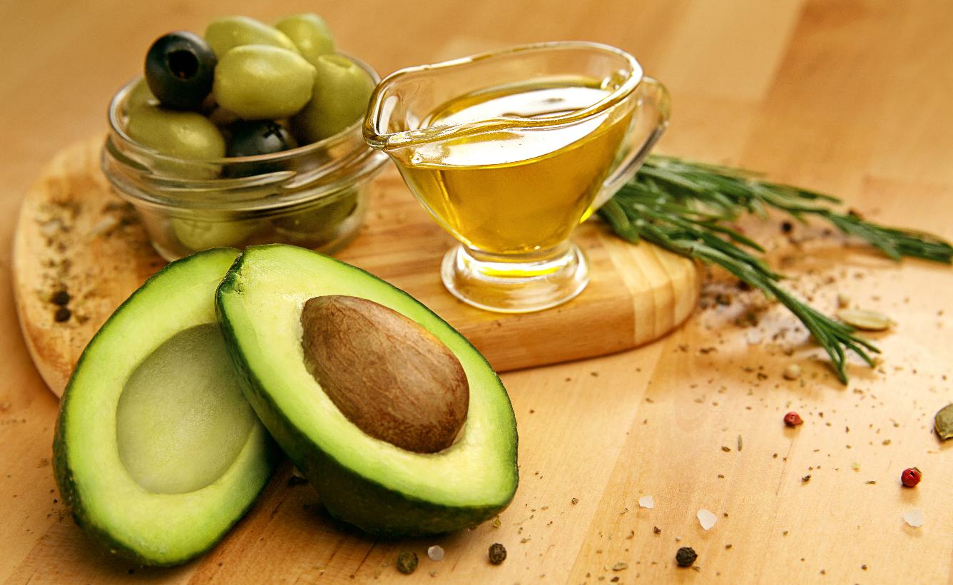 Avocado and olive oil