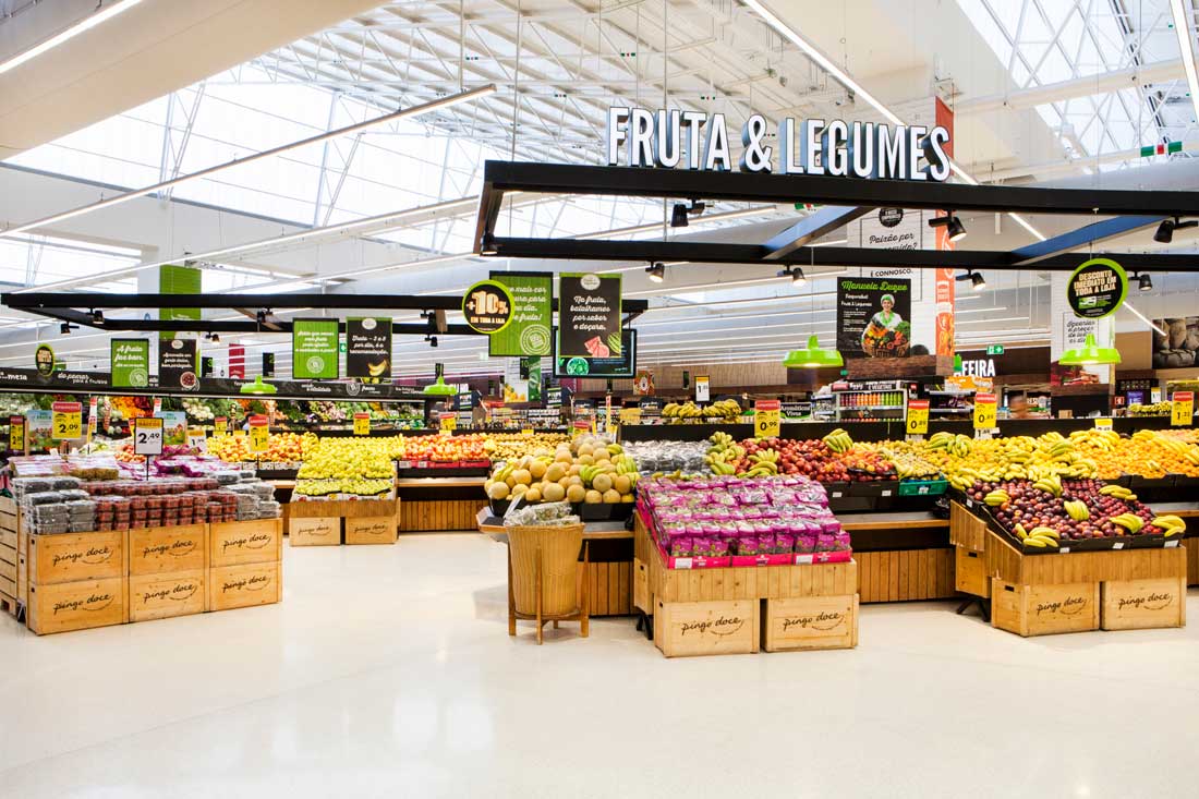 Jerónimo Martins Telheiras Store, fruits and vegetables area